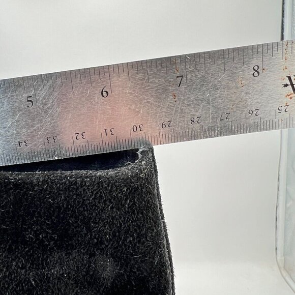 Tory Burch Lila 90mm Women Size 6M Burgundy Grey Black Suede Knee High Boot - Picture 12 of 15